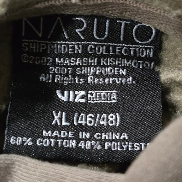 Vintage Naruto Shippuden Collection Masashi Kangaroo Hoodie Sweater Sweatshirt - Picture 6 of 9